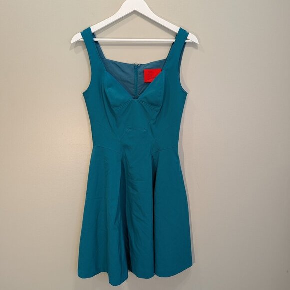 Z Spoke by Zak Posen Womens Dress Green Holiday Party Festive NYE - Size 4 - Picture 1 of 8